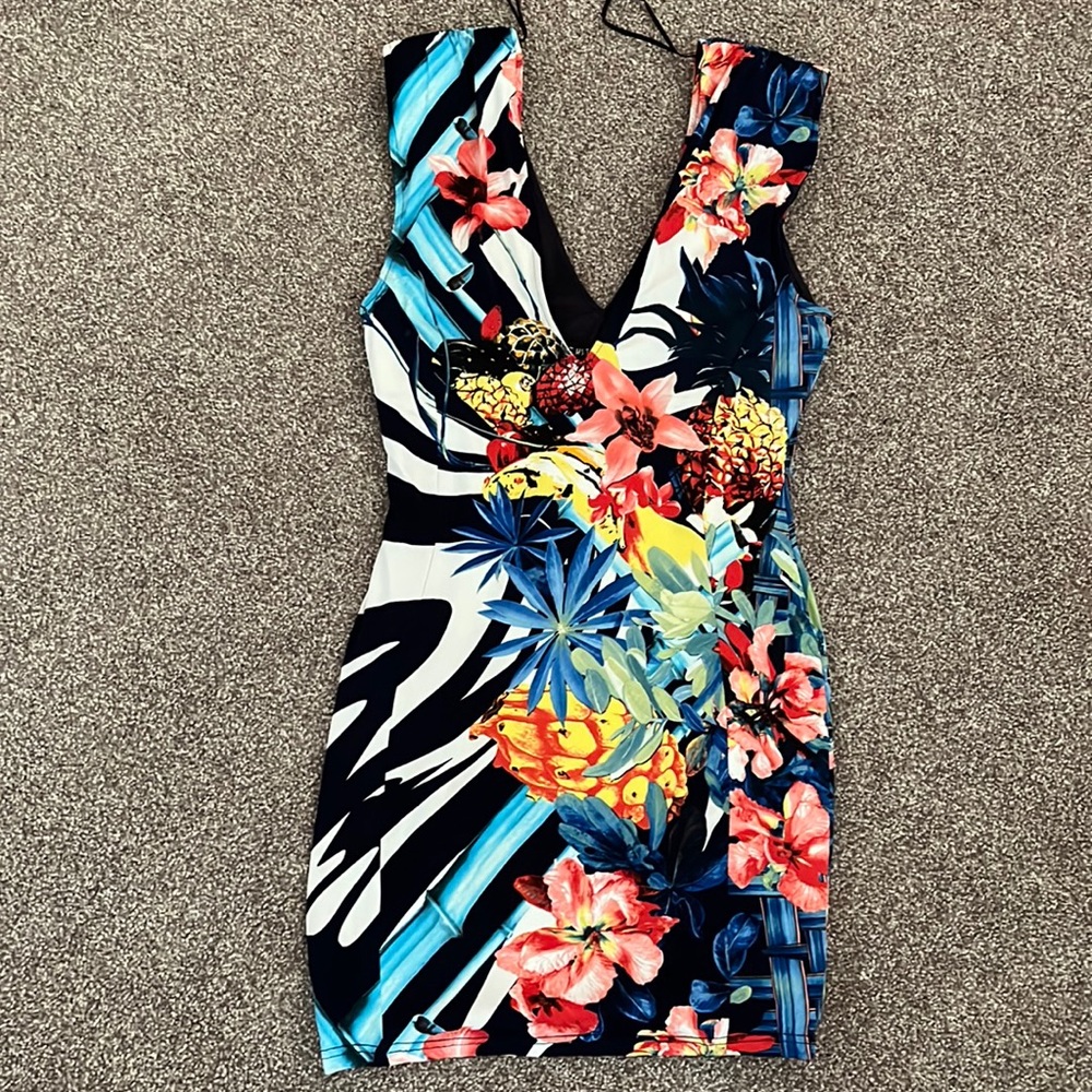 Backstage size small beautiful tropical mini dress